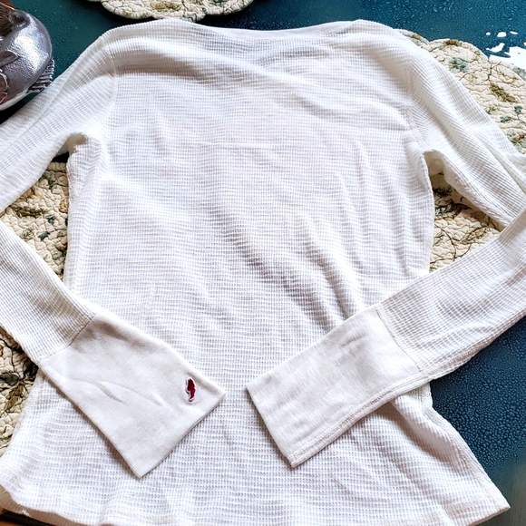 NWT Slub thermal varsity white PNW Seattle thermal top medium - Picture 5 of 10